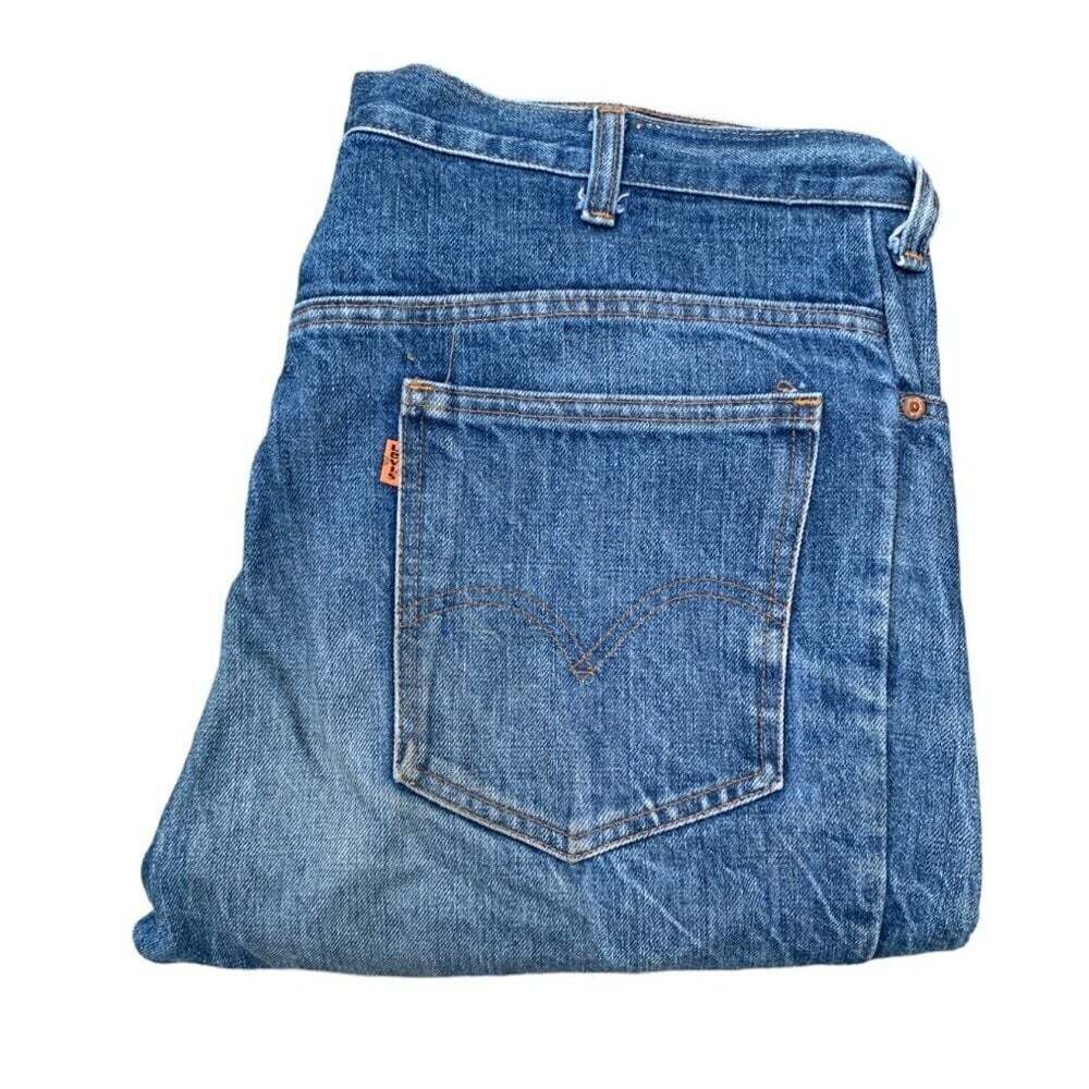 Vintage 1971 Levi's Orange Tab Talon 42 Zipper Blue